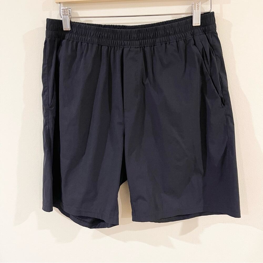 Gym + Coffee Men's Athletic Black Shorts size M Elastic Waistband